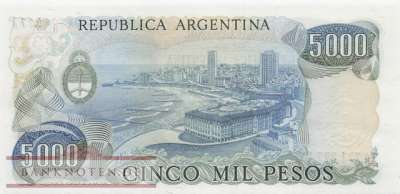 Argentinien - 5.000  Pesos (#305a-2_UNC)