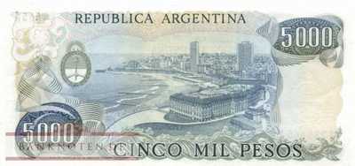 Argentinien - 5.000  Pesos (#305a-U2_UNC)