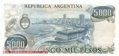 Argentinien - 5.000  Pesos (#305b-1_UNC)