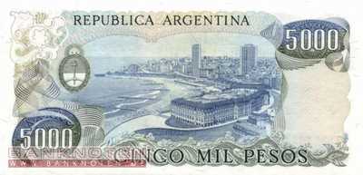 Argentinien - 5.000  Pesos (#305b-2_UNC)