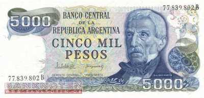 Argentinien - 5.000  Pesos (#305b-2_UNC)