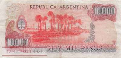 Argentina - 10.000  Pesos (#306a-2-B_VF)