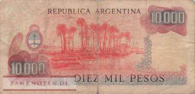 Argentina - 10.000  Pesos (#306a-2-D_VG)