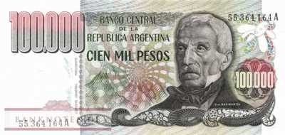 Argentinien - 100.000  Pesos (#308a_UNC)