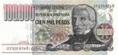 Argentinien - 100.000  Pesos (#308b_UNC)