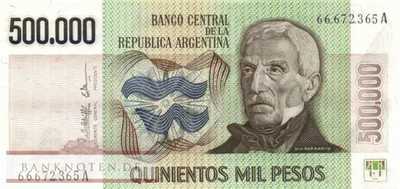 Argentina - 500.000  Pesos (#309-U2_UNC)