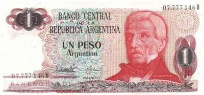 Argentina - 1  Peso Argentino (#311a-B_UNC)