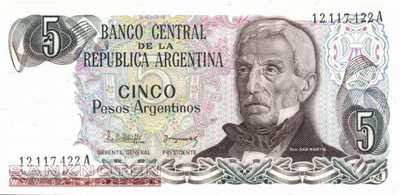 Argentina - 5  Pesos Argentinos (#312a-1_UNC)
