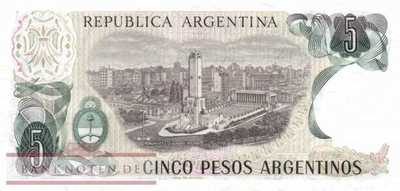Argentinien - 5  Pesos Argentinos (#312a-U1_UNC)