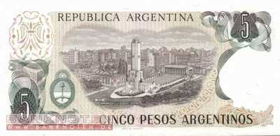 Argentinien - 5  Pesos Argentinos (#312a-U2_UNC)