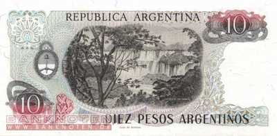 Argentinien - 10  Pesos Argentinos (#313a-2-A_UNC)