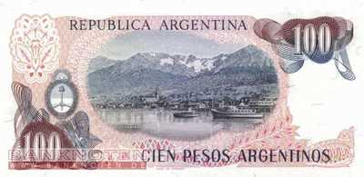 Argentinien - 100  Pesos Argentinos (#315a-B-U1_UNC)