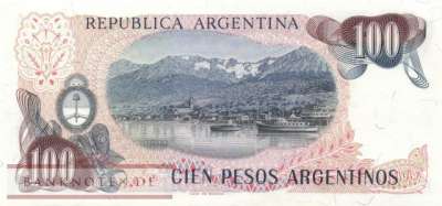 Argentina - 100  Pesos Argentinos (#315a-B-U2_UNC)