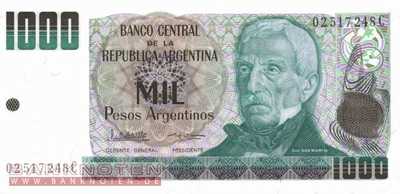 Argentinien - 1.000  Pesos Argentinos (#317b-C_UNC)