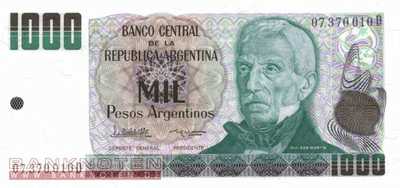 Argentinien - 1.000  Pesos Argentinos (#317b-D_UNC)