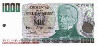 Argentina - 1.000  Pesos Argentinos (#317b-D_UNC)