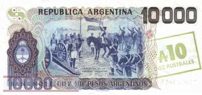 Argentina - 10  Australes (#322c-B_UNC)