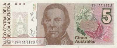 Argentinien - 5  Australes (#324a_AU)