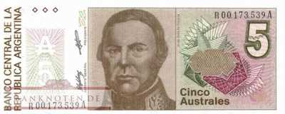 Argentina - 5  Australes - Replacement (#324bR_UNC)
