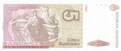 Argentinien - 5 Australes (#324b_UNC)