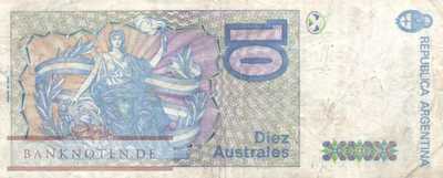 Argentinien - 10  Australes (#325a_F)