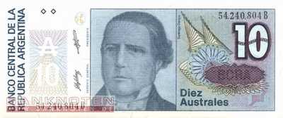 Argentina - 10  Australes (#325b-B_UNC)