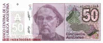 Argentina - 50  Australes (#326b-1_UNC)
