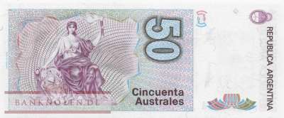 Argentina - 50  Australes (#326b-3_UNC)
