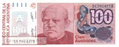 Argentinien - 100  Australes (#327b-2_UNC)
