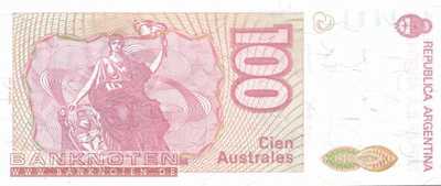 Argentinien - 100  Australes (#327c-C_UNC)