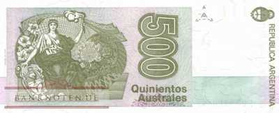 Argentina - 500  Australes - Replacement (#328bR_UNC)