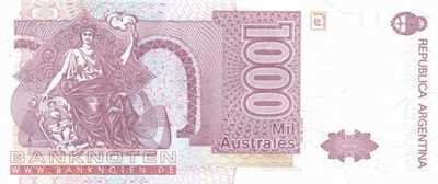 Argentinien - 1.000  Australes (#329-5-C_UNC)