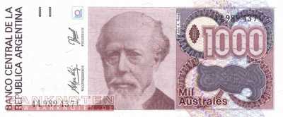 Argentinien - 1.000  Australes (#329-5-C_UNC)