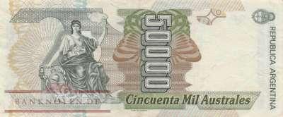 Argentinien - 50.000  Australes (#335_VF)