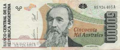 Argentinien - 50.000  Australes (#335_VF)
