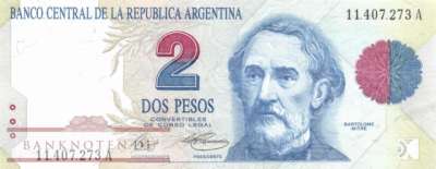 Argentinien - 2  Pesos (#340a_UNC)
