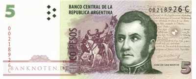 Argentina - 5  Pesos (#347-C_UNC)