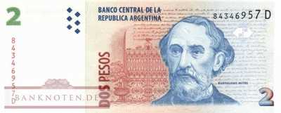 Argentinien - 2  Pesos (#352-2-D_UNC)