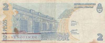 Argentinien - 2  Pesos (#352-3-F_F)