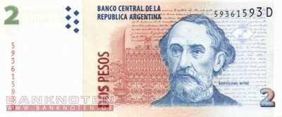 Argentinien - 2  Pesos (#352-D-U2_UNC)