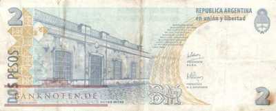 Argentinien - 2  Pesos (#352-G_F)