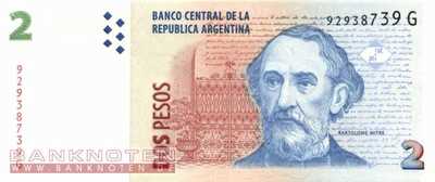 Argentinien - 2 Pesos (#352-G_UNC)