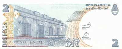 Argentinien - 2  Pesos (#352-L_UNC)