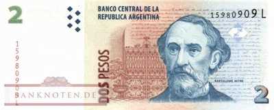 Argentinien - 2  Pesos (#352-L_UNC)
