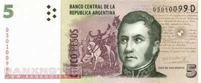 Argentina - 5  Pesos (#353-D-U1_UNC)