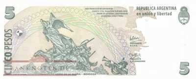 Argentinien - 5  Pesos (#353-D-U2_UNC)