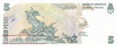 Argentinien - 5  Pesos (#353-F-U2_UNC)