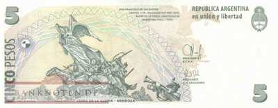 Argentina - 5  Pesos (#353-J_UNC)