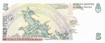 Argentinien - 5  Pesos - Ersatzbanknote (#353R-U2_UNC)