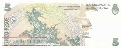 Argentina - 5  Pesos (#353a-5-H_UNC)